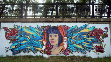 Graffiti Wall - Photo by SPIN_mch_k2s - krasnoyarsk, spin, 2014 (2014)