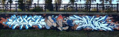 Graffiti Wall - Photo by SPIN_mch_k2s - spin, mch, krasnoyarsk (2014)