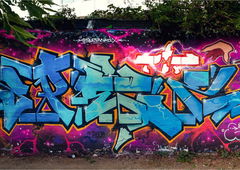 Graffiti Wall in Wiesbaden - Photo by SQERONE (2020)