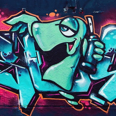 Graffiti Wall in Wiesbaden - Photo by SQERONE - Bode, character, sqer (2018)