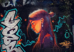 Graffiti Wall in Wiesbaden - Photo by SQERONE - character, sqer, wiesbaden (2020)