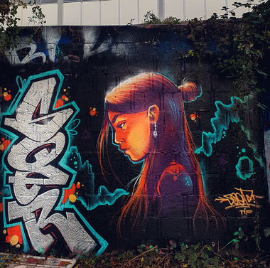 Graffiti Wall in Wiesbaden - Photo by SQERONE - character, sqer, wiesbaden (2020)