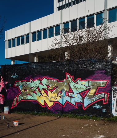 Graffiti Wall in Wiesbaden - Photo by SQERONE - wiesbaden, sqer, schlachthof (2019)