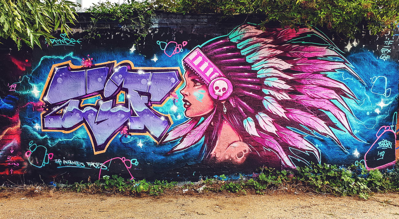 Graffiti Wall in Wiesbaden - Photo by SQERONE - character, oldschool, freestyle (2019)