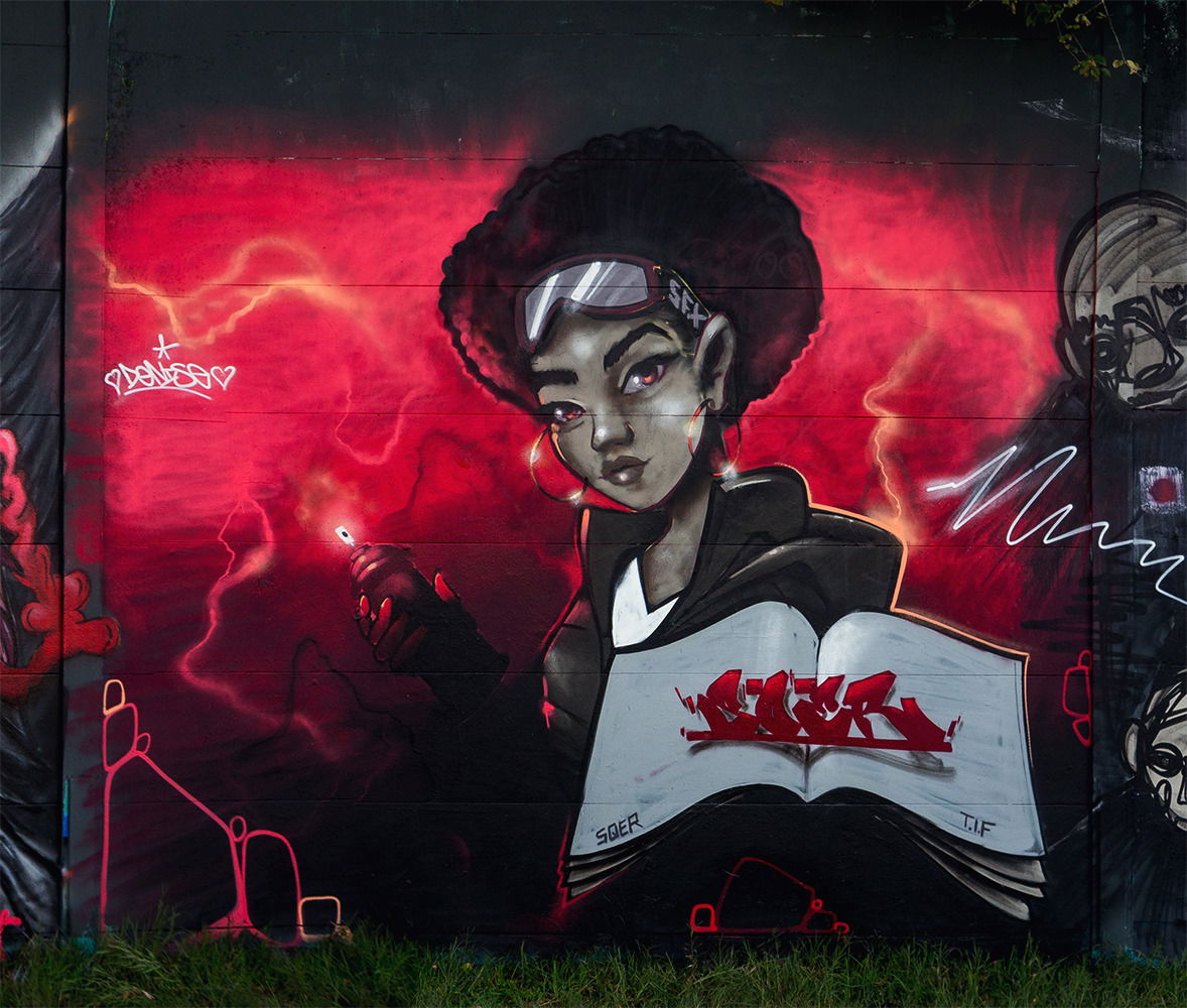 Graffiti Wall in Darmstadt - Photo by SQERONE - Darmstadt, Sqer, Lincolnwall (2019)