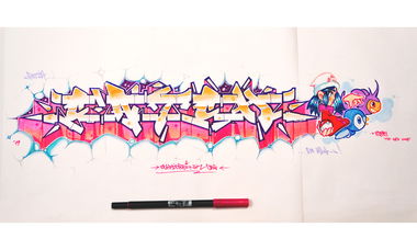 Graffiti Sketch in Wiesbaden - Photo by SQERONE - oldschool, pokemon, catch (2019)