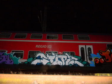 Graffiti Train in gera - Photo by ST0RE - store, nsf, htrz