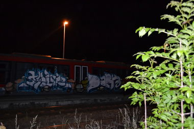 Graffiti Train in gera - Photo by ST0RE - store, dark, nsf