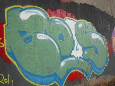 Graffiti Bombing in Kreminna - Photo by STADO - Baks (2011)