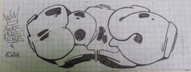 Graffiti Sketch - Photo by STADO - BakS (2011)