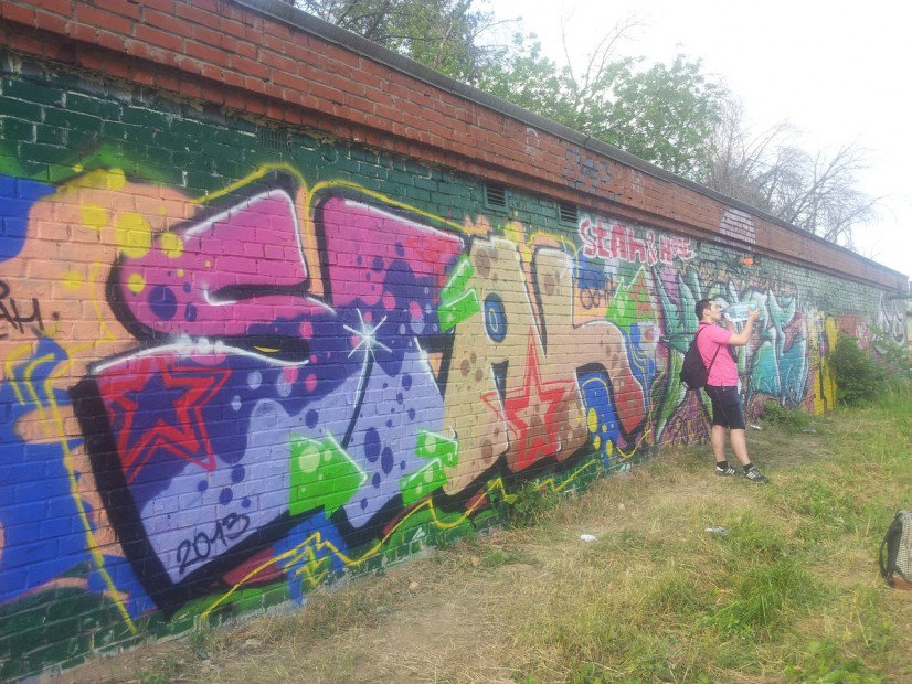 Graffiti Wall in Moscow - Photo by STAEH - FAT, NOZE