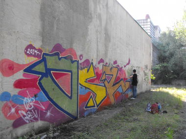 Graffiti Wall in Bratislava - Photo by STAF - osr, staf (2014)