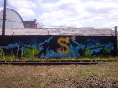 Graffiti Wall in Krupina - Photo by STAF - staf, osr, crew (2014)