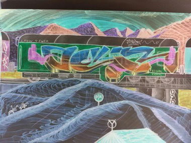 Graffiti Sketch - Photo by STAF - staf, osr (2014)