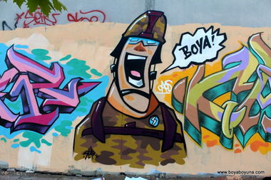 Graffiti Wall in Ankara - Photo by STAK67 - character, army, stak67