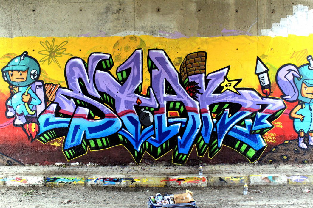 Graffiti Wall in Çank?r? - Photo by STAK67 - Çank?r?, Cankiri, Train