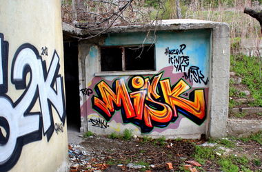 Graffiti Bombing in Çank?r? - Photo by STAK67 - Misk, Hüseyin, Misk
