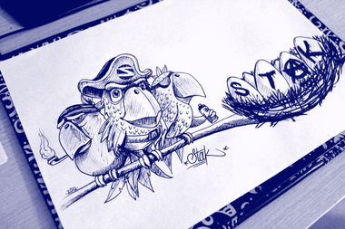 Graffiti Sketch in Turkey - Photo by STAK67 - sketch, illustration (2014)