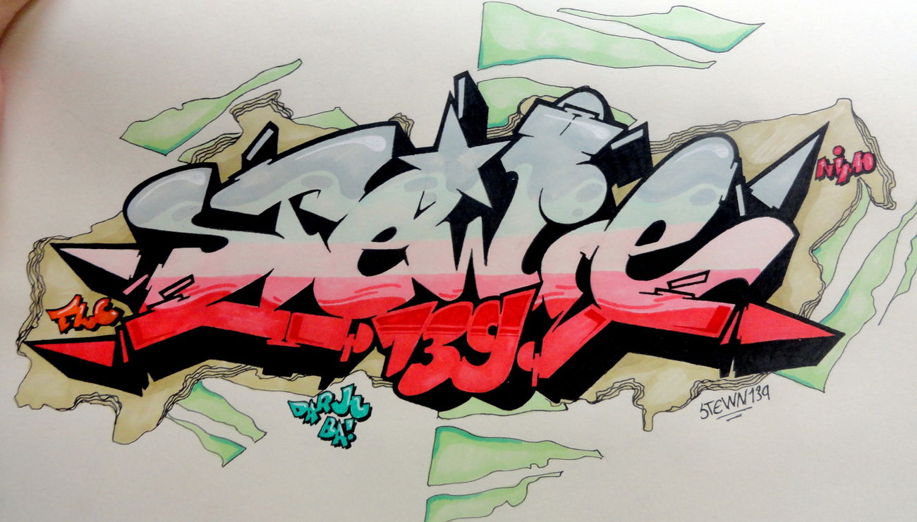 Graffiti Sketch - Photo by STEWN139 - STEWN139, MONGOLIAN_GRAFFITI, TLC