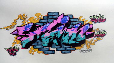 Graffiti Wall - Photo by STEWN139 - STEWN139, MONGOLIAN_GRAFFITI, CAN