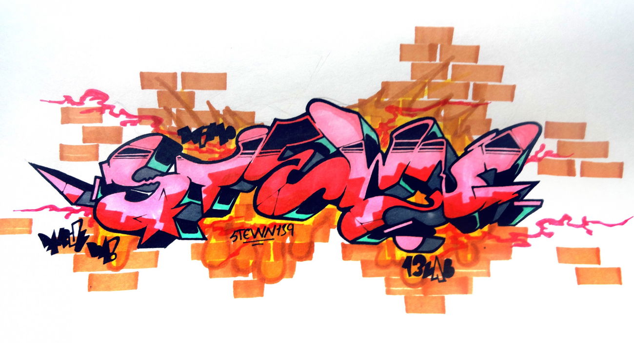 Graffiti Wall - Photo by STEWN139 - STEWN139, MONGOLIAN_GRAFFITI, TLC (2013)