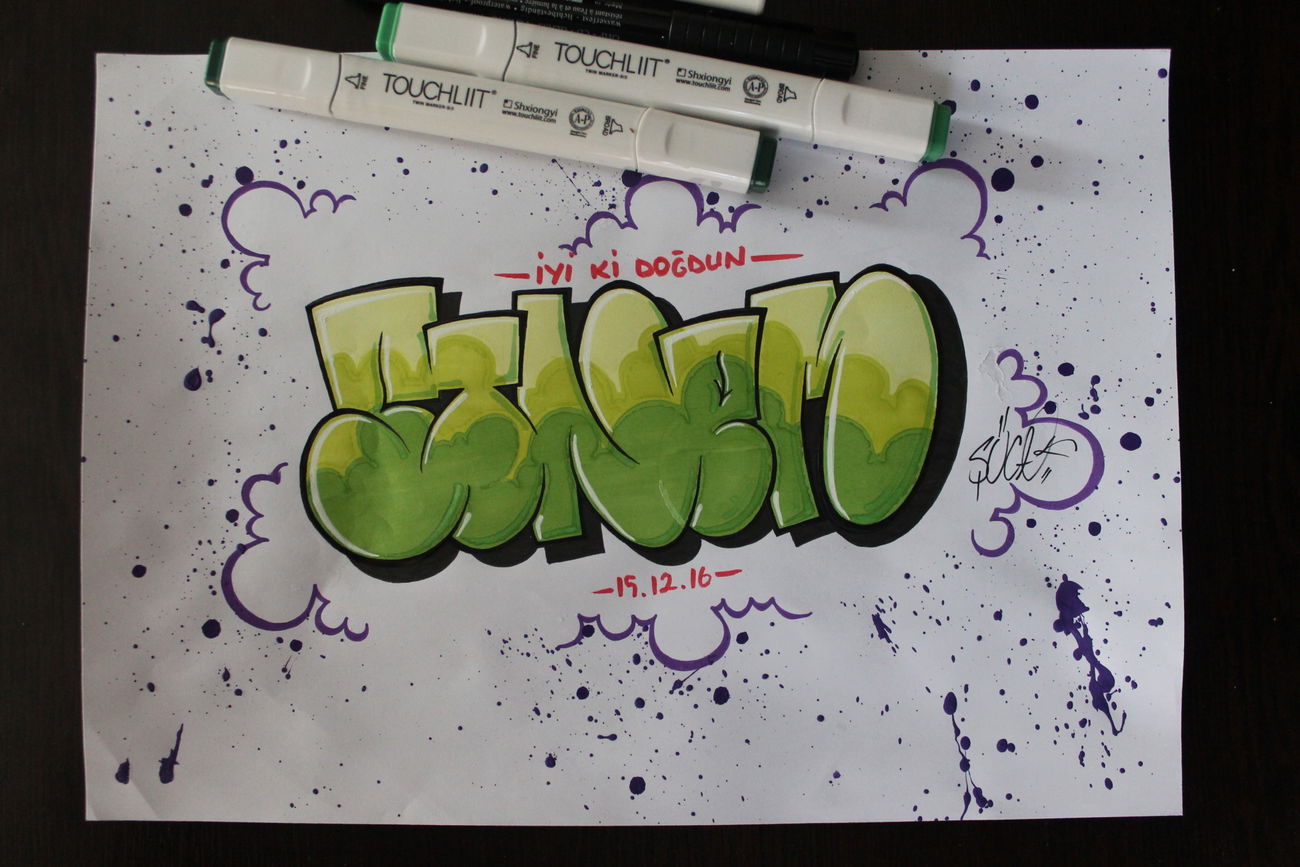 Graffiti Sketch in Turkey - Photo by SUCA - şüca, graffiti, bunny (2016)