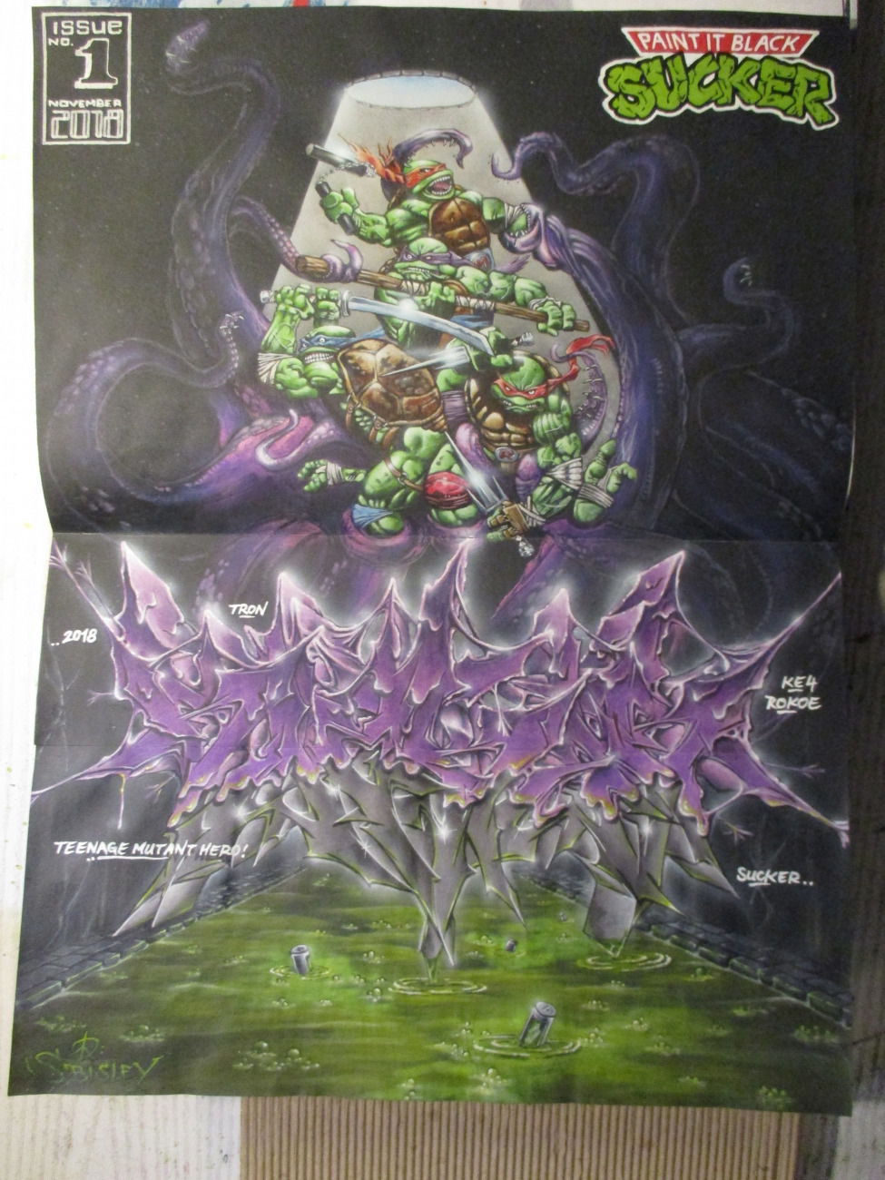 Graffiti Sketch - Photo by SUCKER - Sucker, Tron, Rokoe (2018)