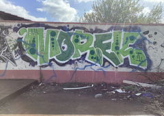 Graffiti Wall in Bar montenegro - Photo by SUCKER