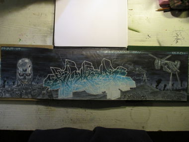 Graffiti Sketch - Photo by SUCKER - Sucker (2013)