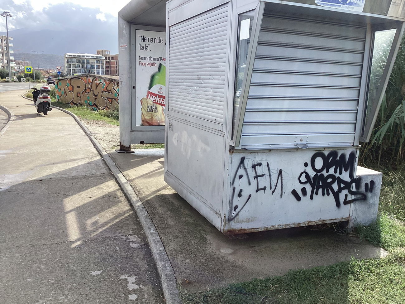 Graffiti Wall in Bar montenegro - Photo by SUCKER - Orm