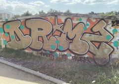 Graffiti Wall in Bar montenegro - Photo by SUCKER - Orm