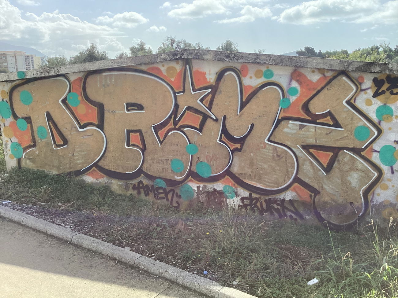 Graffiti Wall in Bar montenegro - Photo by SUCKER - Orm