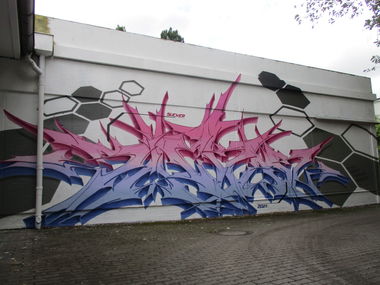 Graffiti Wall in Hamburg - Photo by SUCKER (2021)