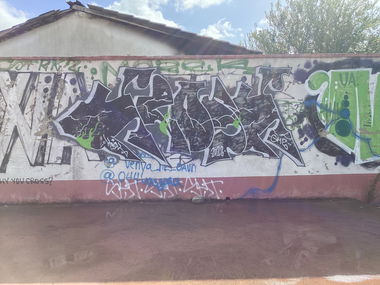 Graffiti Wall in Bar montenegro - Photo by SUCKER