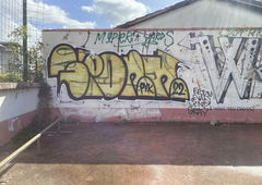 Graffiti Wall in Bar montenegro - Photo by SUCKER