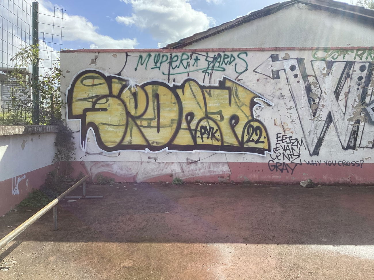 Graffiti Wall in Bar montenegro - Photo by SUCKER