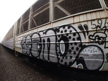 Graffiti Train - Photo by SUMO - Sumo, fr8, freights (2013)