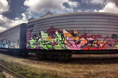 Graffiti Bombing - Photo by Sabe91 - seib, sabe, kiev (2014)