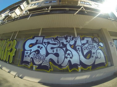 Graffiti Bombing - Photo by Sabotage