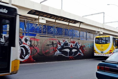 Graffiti Bombing - Photo by Sackone