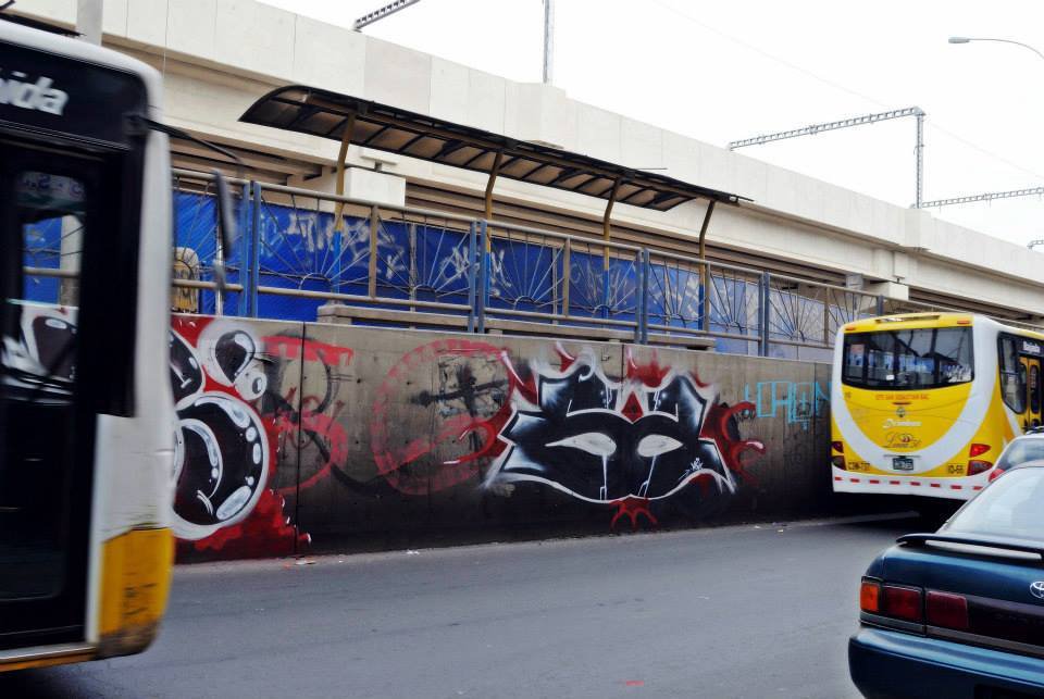 Graffiti Bombing - Photo by Sackone