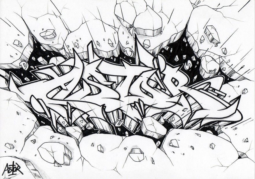 Graffiti Sketch in Stuttgart - Photo by SadeASV - Sade, ASV, 71 (2013)