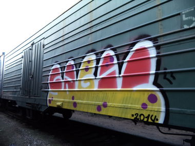 Graffiti Train - Photo by Sagiq (2014)