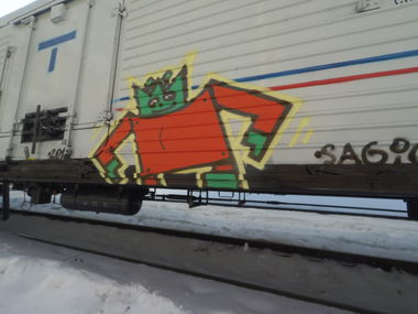 Graffiti Bombing - Photo by Sagiq - sagiq, freight (2018)