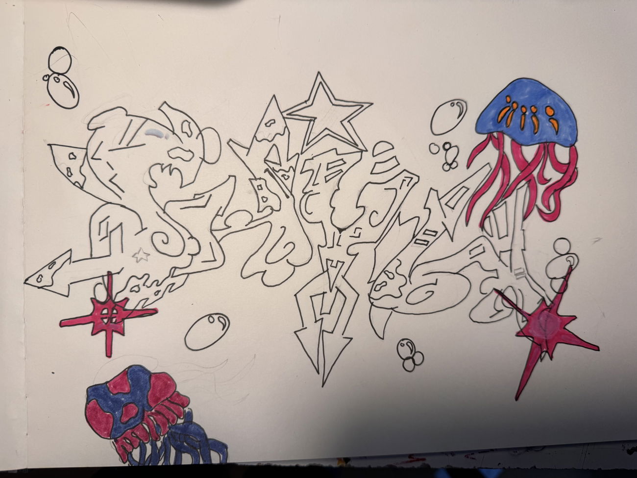 Graffiti Sketch - Photo by Sain