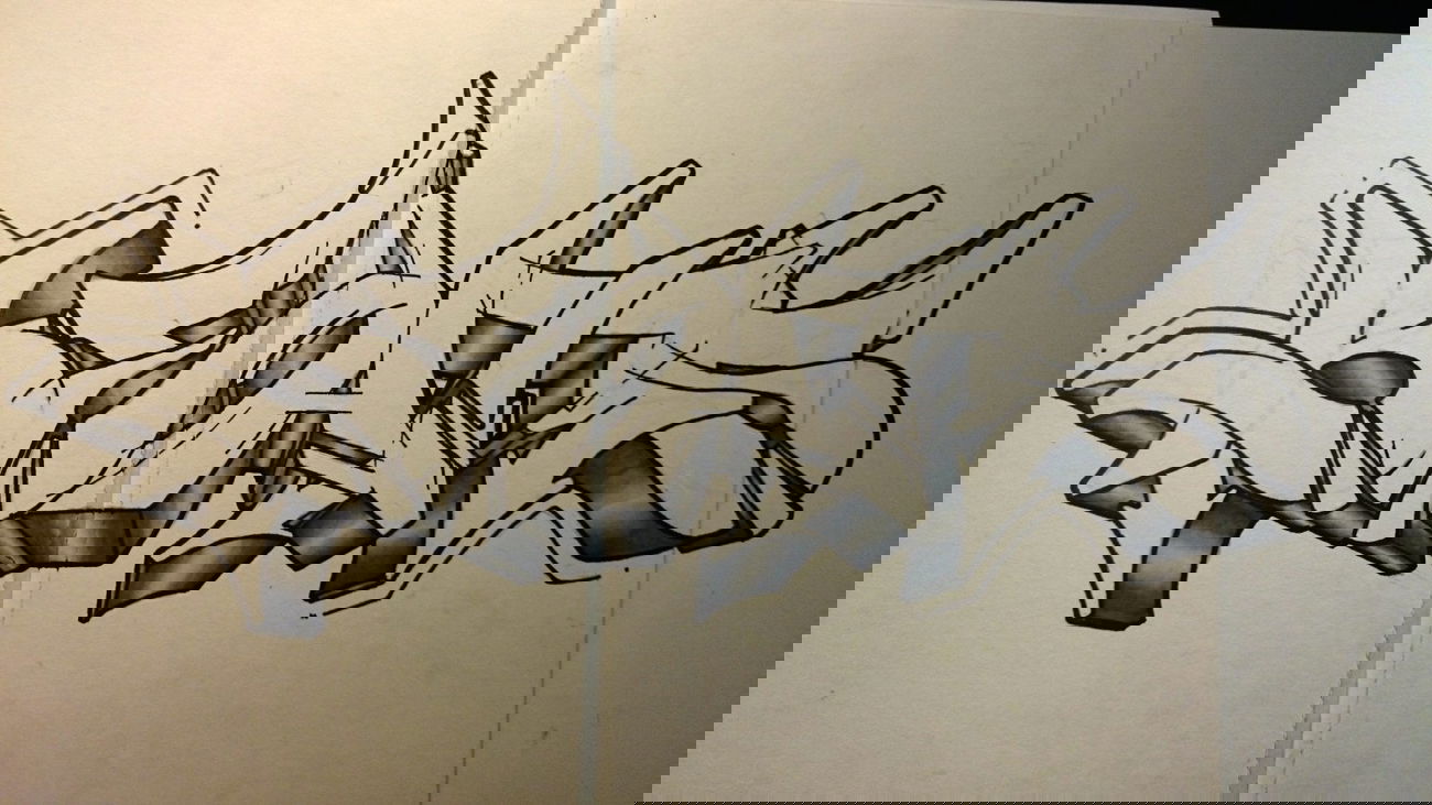 Graffiti Sketch - Photo by Sake - Battle, Beats, Sake (2015)