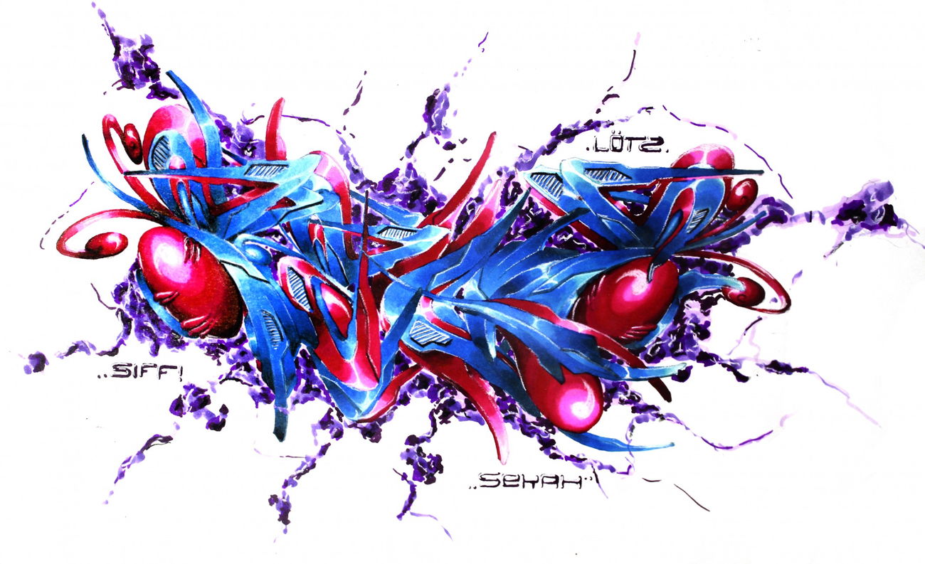Graffiti Sketch in Schweiz - Photo by Sake - 3D, Sekah, Seka (2017)