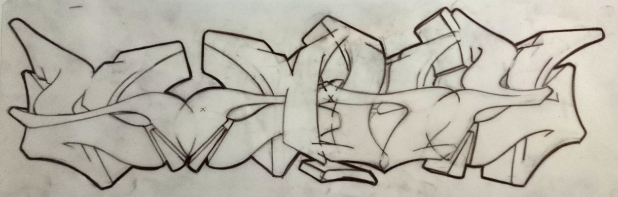 Graffiti Sketch - Photo by Sake - Sake, Scribble (2014)