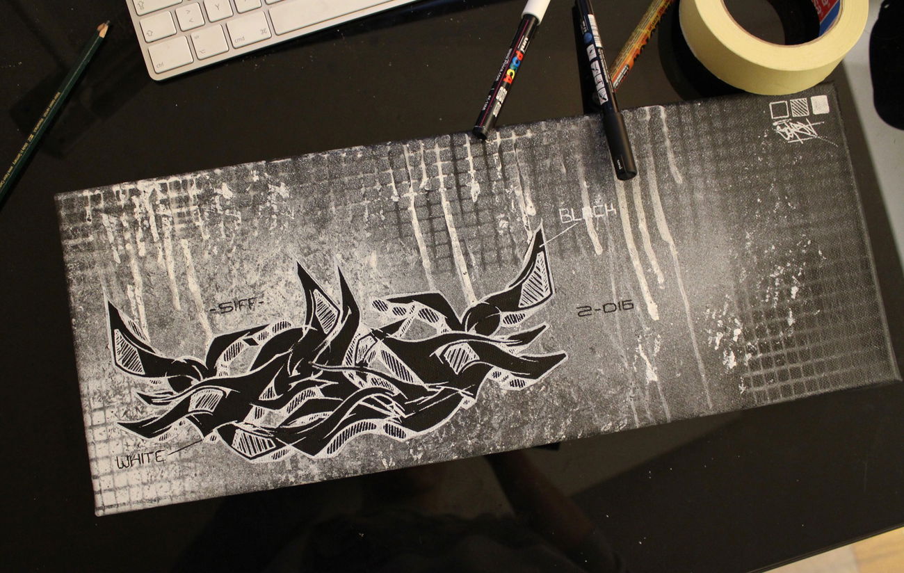 Graffiti Sketch in Schweiz - Photo by Sake - Seka, Sekah, Canvas