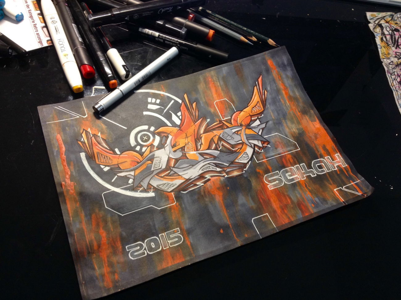 Graffiti Sketch - Photo by Sake - seka, sekah (2015)